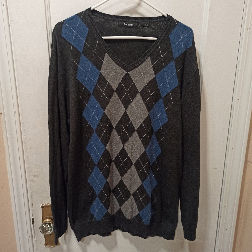 Men's claiborne pullover sweater. Size large